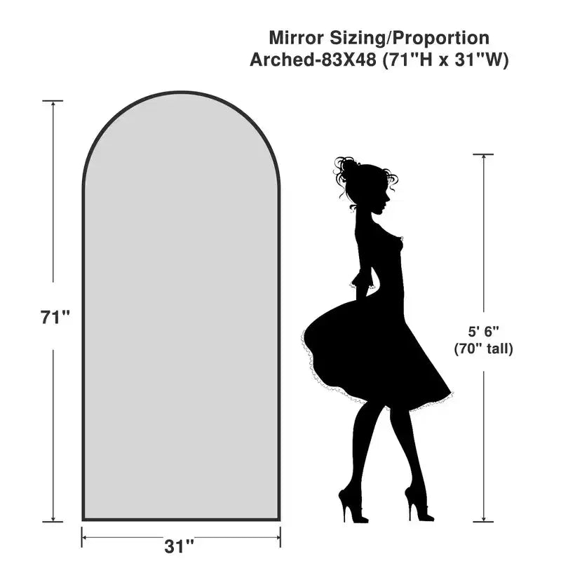 Grande specchio da terra ad angolo retto: 70.2x31.2, design in legno intagliato, nero, a figura intera, staffa inclusa