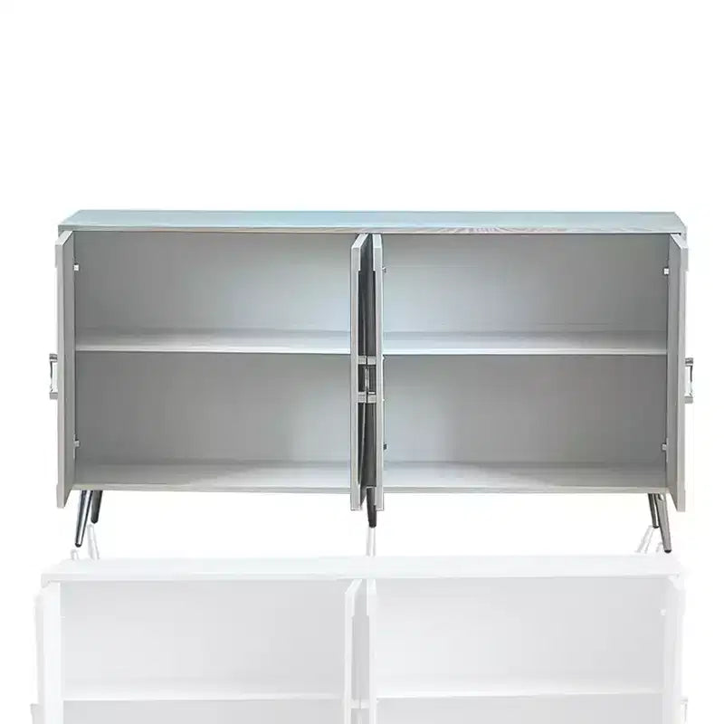 Credenza laccata a 4 ante per soggiorno o sala da pranzo