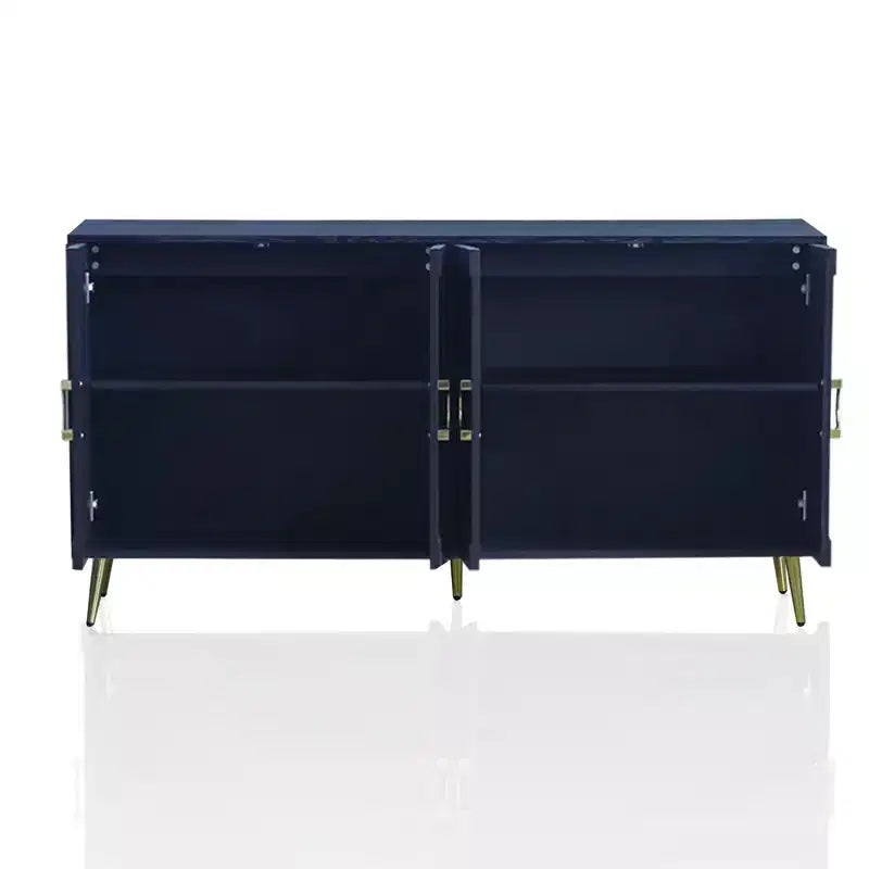 Credenza laccata a 4 ante per soggiorno o sala da pranzo