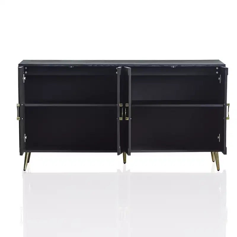 Credenza laccata a 4 ante per soggiorno o sala da pranzo
