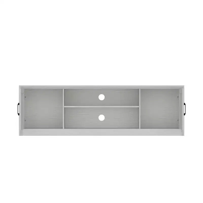 Mobile TV minimalista in legno chiaro con cassetti portaoggetti, credenza multimediale per l'organizzazione del soggiorno