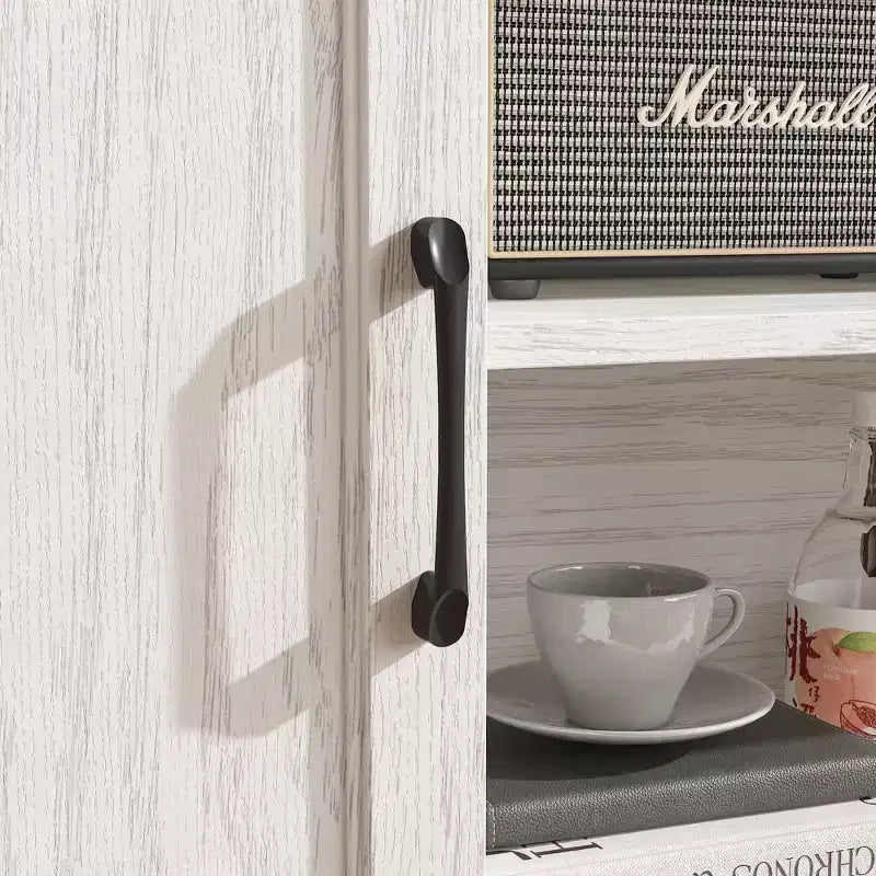 Mobile TV minimalista in legno chiaro con cassetti portaoggetti, credenza multimediale per l'organizzazione del soggiorno