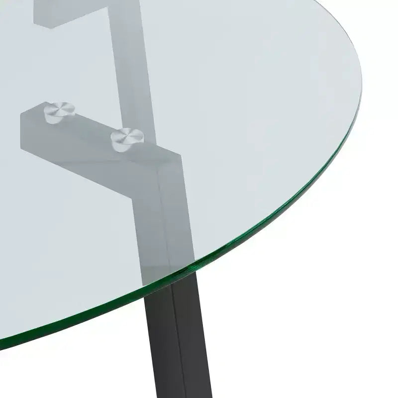 Tavolo da pranzo rotondo moderno di lusso con piano in vetro e gambe in metallo per sala da pranzo