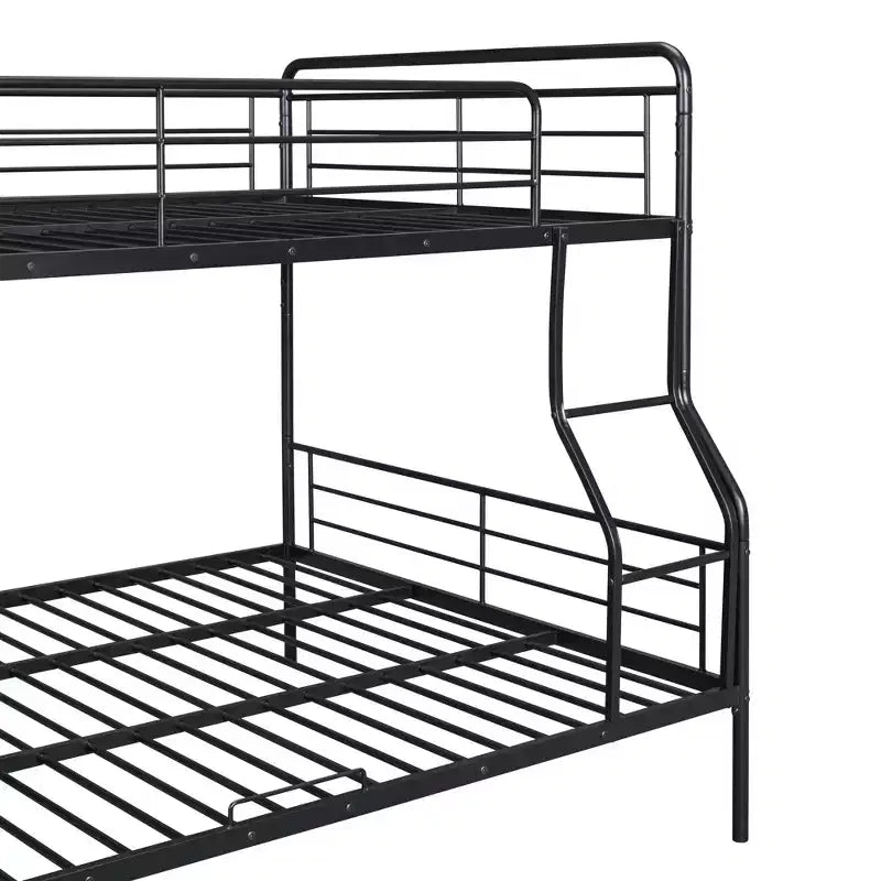 Letto a Castello in Metallo Full XL su Queen convertibile in 2 Letti Singoli Telaio in Ferro Robusto per Bambini e Ragazzi