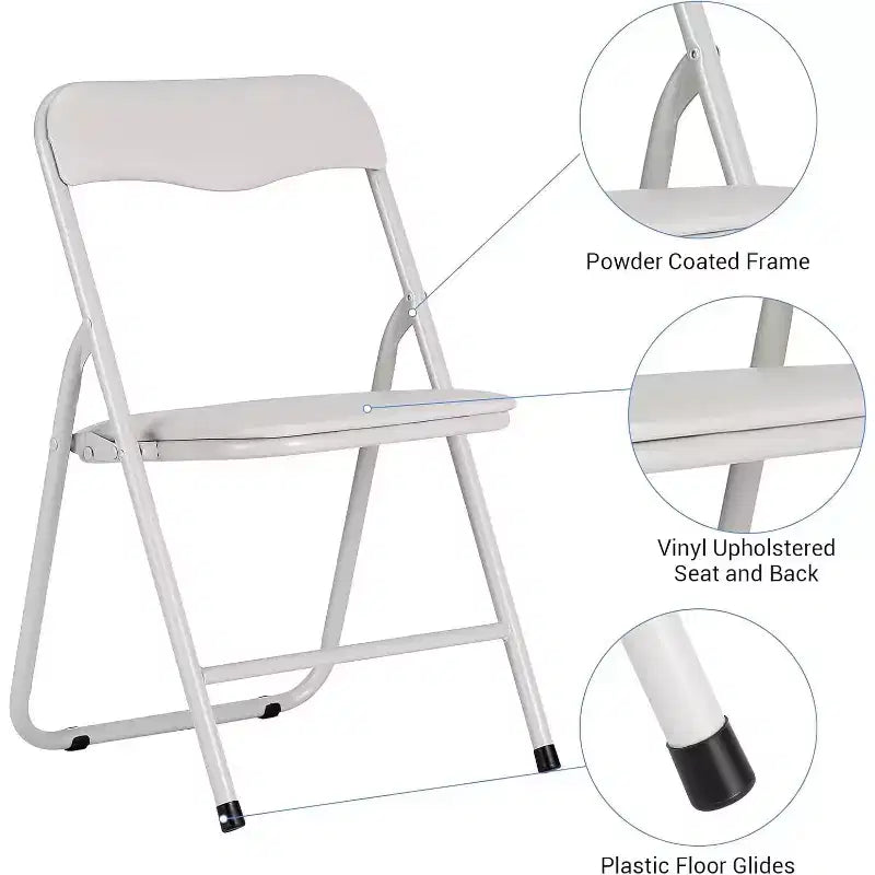 Set Tavolo e Sedie Pieghevoli, Tavolo Attività Pieghevole Imbottito con 2 Sedie, Struttura in Metallo Portatile