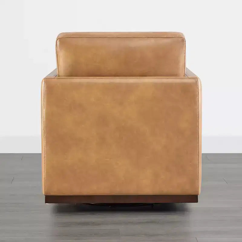 Poltrona girevole moderna con braccioli