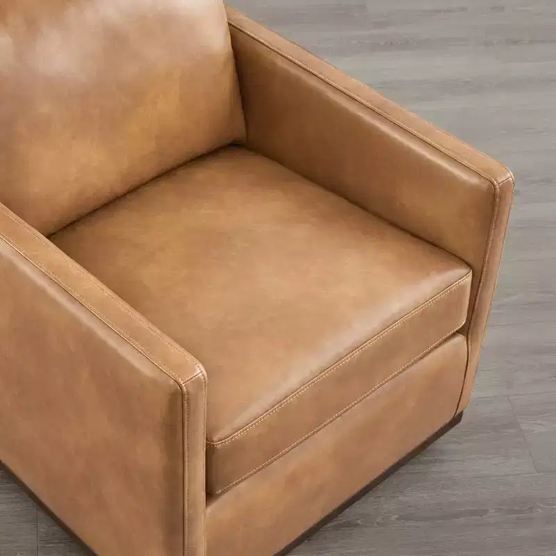Poltrona girevole moderna con braccioli