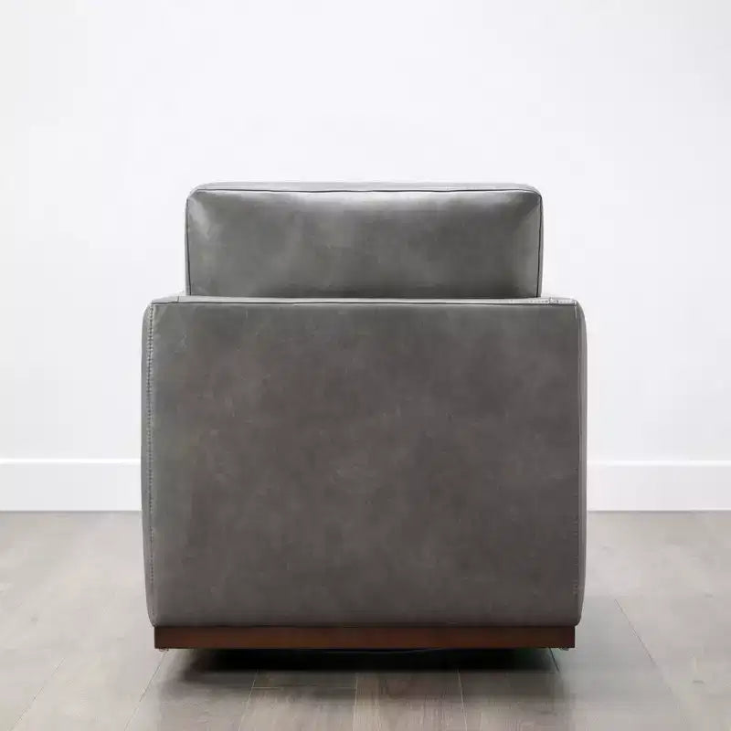 Poltrona girevole moderna con braccioli