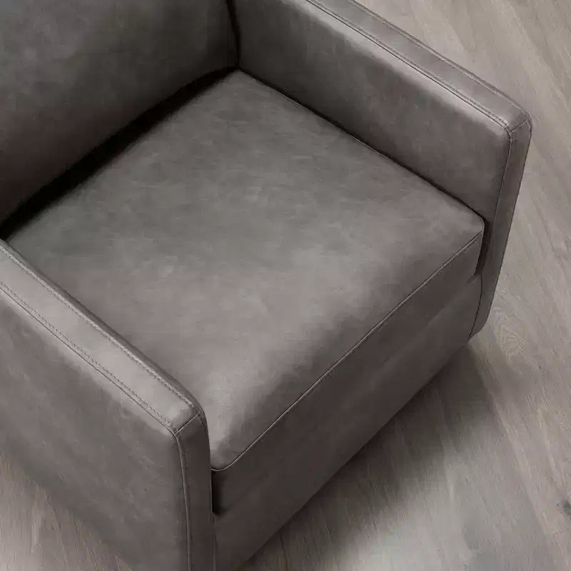 Poltrona girevole moderna con braccioli
