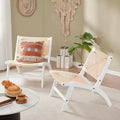 GDFStudio Harvey Scandinavian Woven Paper Rope Accent Chair