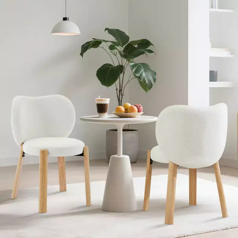 Sedia da trucco con tessuto felpato Orsetto - Simpatica sedia da scrivania con schienale, sedia imbottita con rotelle per soggiorno/sala trucco/camera da letto