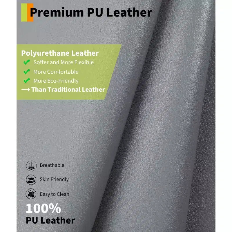 27 Poltrona reclinabile oversize in pelle PU, reclinabile manuale con imbottitura in spugna 1.5X (per soggiorno/camera da letto adulti)