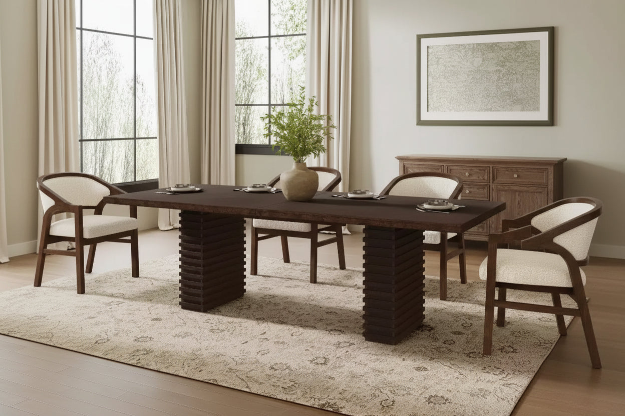 Christopher Knight Home Atkins 95 Solid Wood DINING TABL Capacity Seats 8